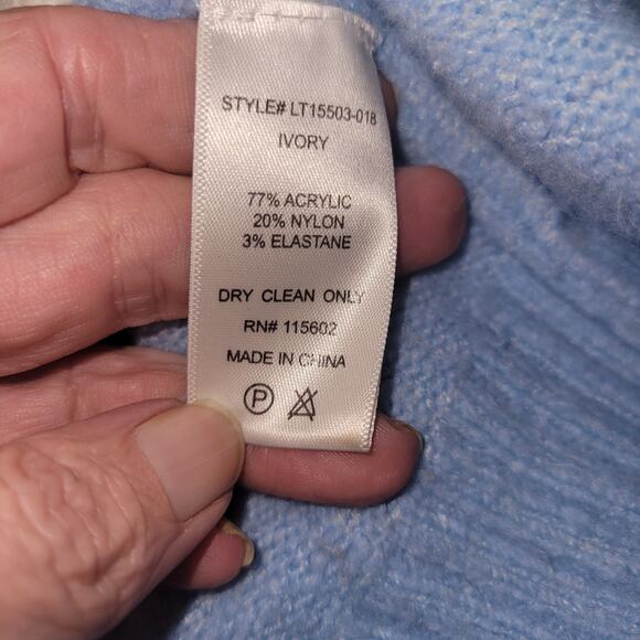 A Beautiful Soul Colorblock Sweater Women’s Size X Ivory Multicolor - Picture 6 of 6